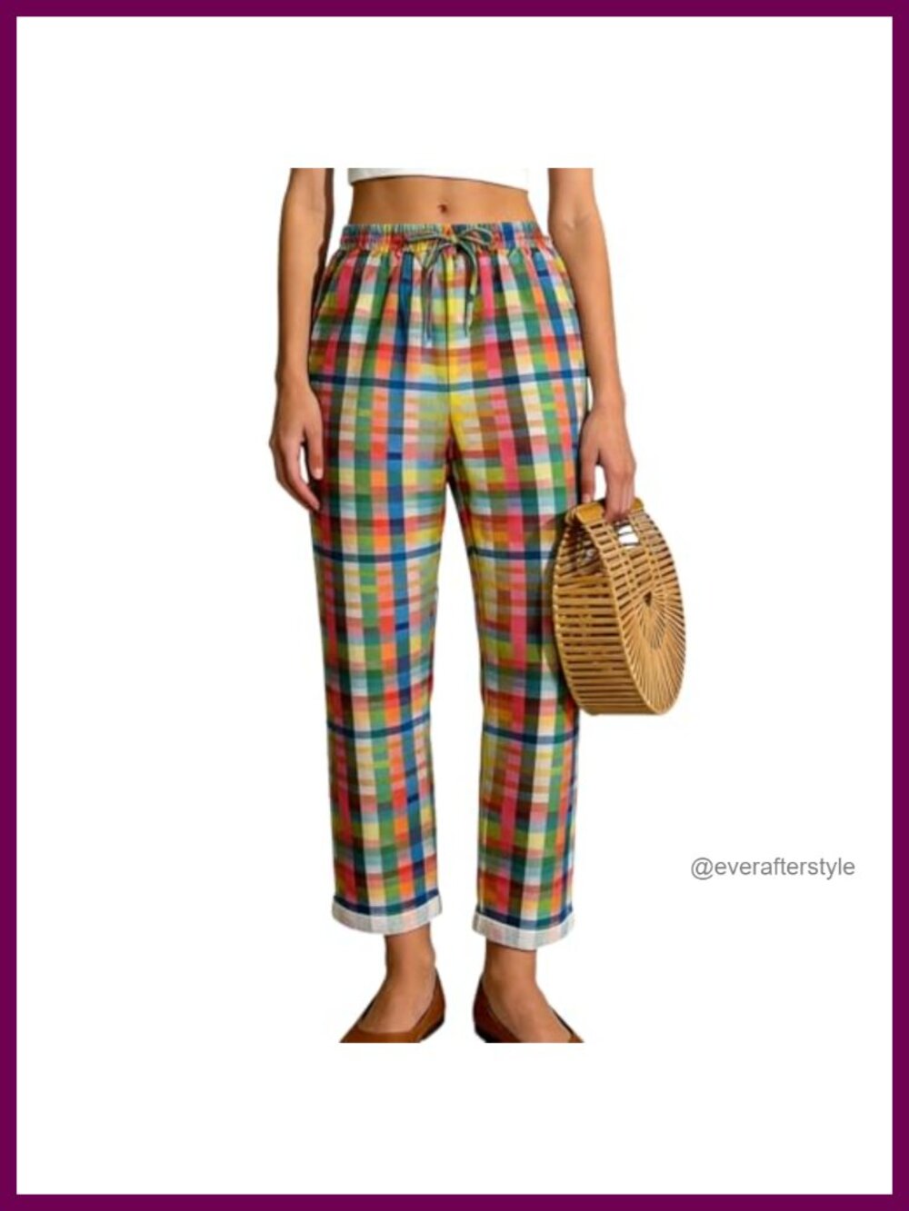 Linen Blend Wide Leg Harem Pants Drawstring Pockets